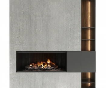 Modern Fireplace-ID:649504909