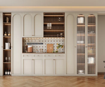 French Style Wine Cabinet-ID:428796059