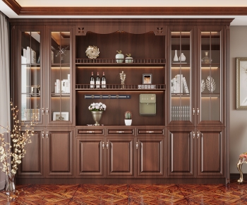 American Style Wine Cabinet-ID:758213046