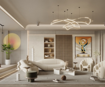 Wabi-sabi Style A Living Room-ID:825840004