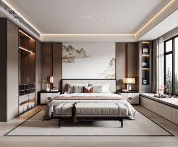 New Chinese Style Bedroom-ID:220324993