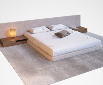 Modern Double Bed-ID:709620953