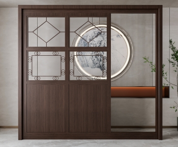New Chinese Style Wooden Screen Partition-ID:578946113