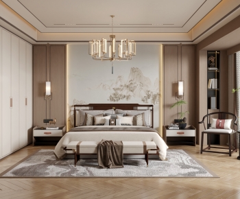 New Chinese Style Bedroom-ID:509422066