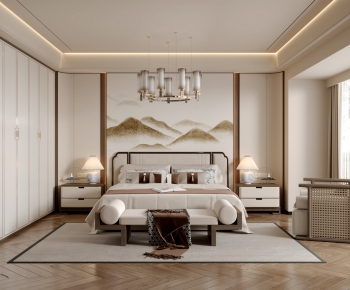 New Chinese Style Bedroom-ID:724215038
