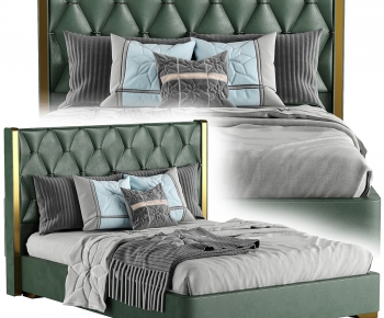 Modern Double Bed-ID:550189033