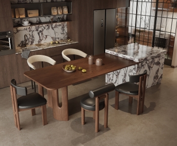 Modern Dining Table And Chairs-ID:371949792