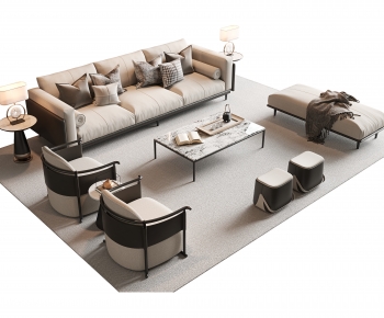 New Chinese Style Sofa Combination-ID:681324969