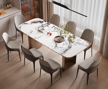 Modern Dining Table And Chairs-ID:404797088
