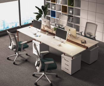 Modern Office Desk And Chair-ID:482196096