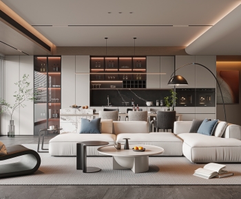 Modern A Living Room-ID:137564908