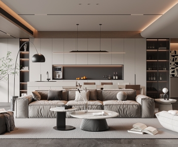 Modern A Living Room-ID:946147927