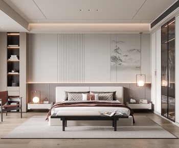 New Chinese Style Bedroom-ID:890047079