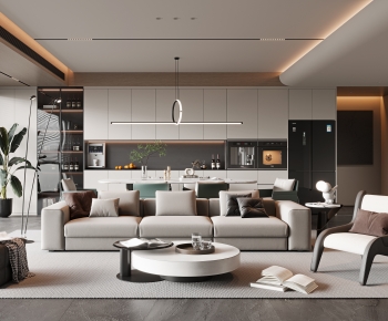 Modern A Living Room-ID:524975067
