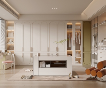 French Style Clothes Storage Area-ID:395055061