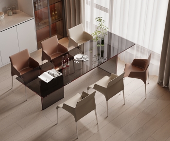 Modern Dining Table And Chairs-ID:825634962