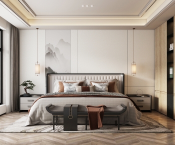 New Chinese Style Bedroom-ID:779839042