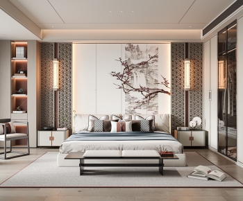 New Chinese Style Bedroom-ID:801560916