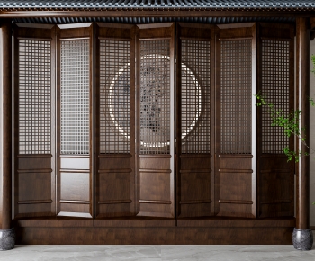 New Chinese Style Wooden Screen Partition-ID:296669968