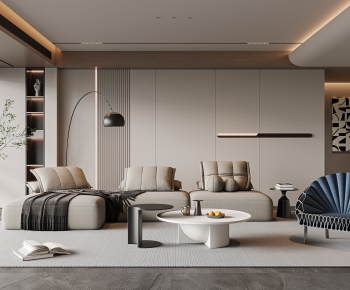 Modern A Living Room-ID:666151052