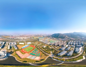 白天城市鸟瞰建筑全景HDR-ID:536513091