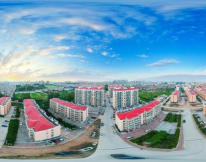 白天城市小区社区全景HDR-ID:667697913