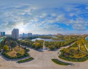 白天城市生态绿化全景HDR-ID:746159082