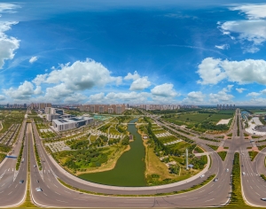 白天城市生态绿化全景HDR-ID:539175997