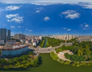 白天城市生态绿化全景HDR-ID:5930032