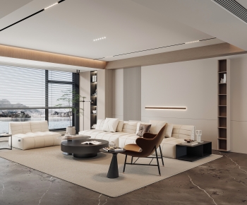 Modern A Living Room-ID:645664933
