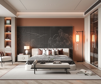 New Chinese Style Bedroom-ID:186789992