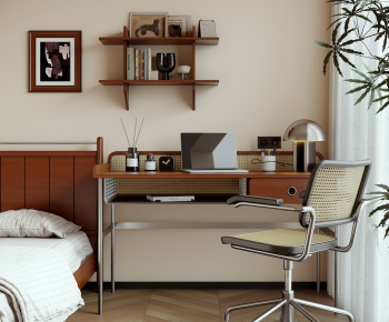 Modern Computer Desk And Chair-ID:790204058