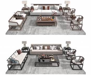 New Chinese Style Sofa Combination-ID:814180469