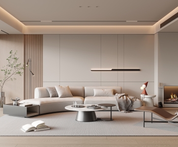 Modern A Living Room-ID:746136903