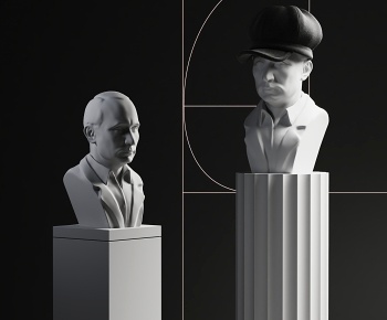 Galeata现代人物雕塑3D模型