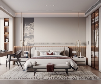 New Chinese Style Bedroom-ID:635860923