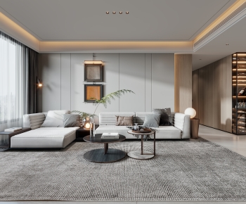 Modern A Living Room-ID:270762925