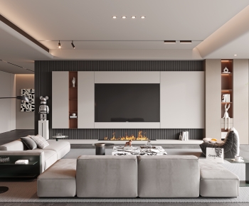 Modern A Living Room-ID:651243938