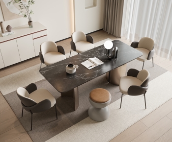 Modern Dining Table And Chairs-ID:925020931