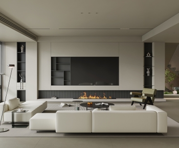 Modern A Living Room-ID:499773039