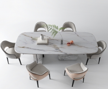 Modern Dining Table And Chairs-ID:630321989
