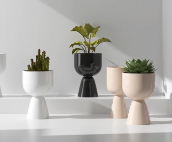 Modern Ground Green Plant Potted Plants-ID:291235922