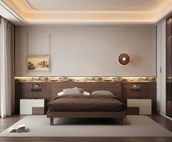 New Chinese Style Bedroom-ID:346246005