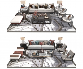 New Chinese Style Sofa Combination-ID:283370026