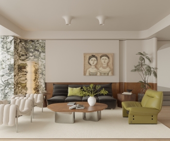 Wabi-sabi Style A Living Room-ID:166745904