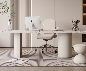 Modern Computer Desk And Chair-ID:940958022