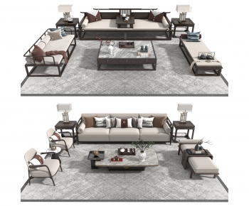 New Chinese Style Sofa Combination-ID:465876107