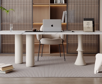 Modern Computer Desk And Chair-ID:626343015