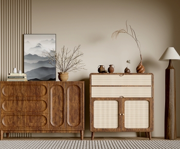 Wabi-sabi Style Side Cabinet/Entrance Cabinet-ID:956350094