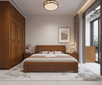 New Chinese Style Bedroom-ID:546308992